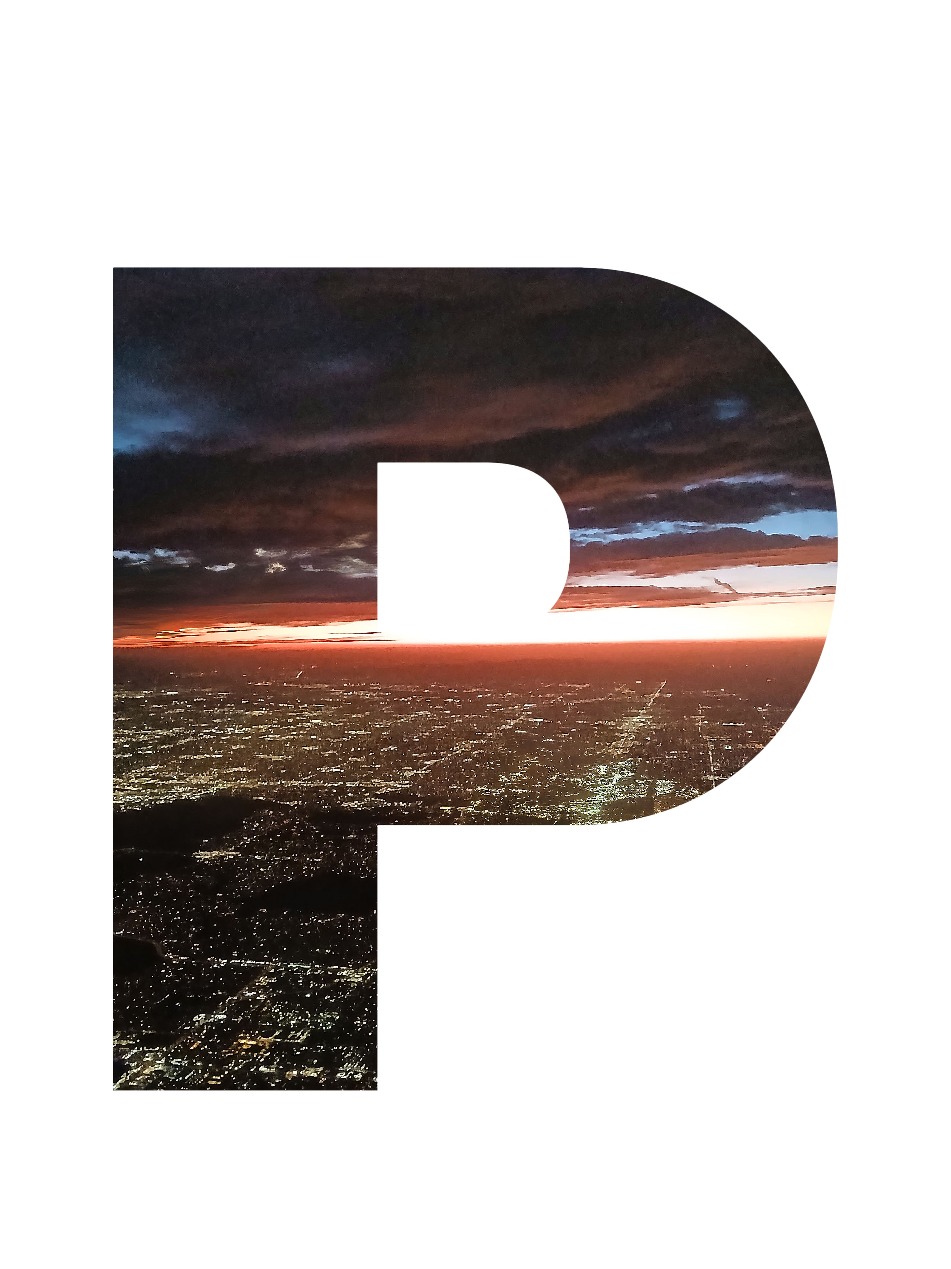 Phoenix sunset desert poster illustration